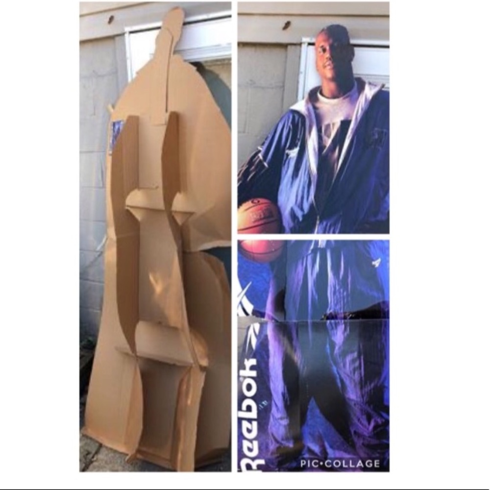 VINTAGE Reebok 1993 SHAQ CUT-OUT